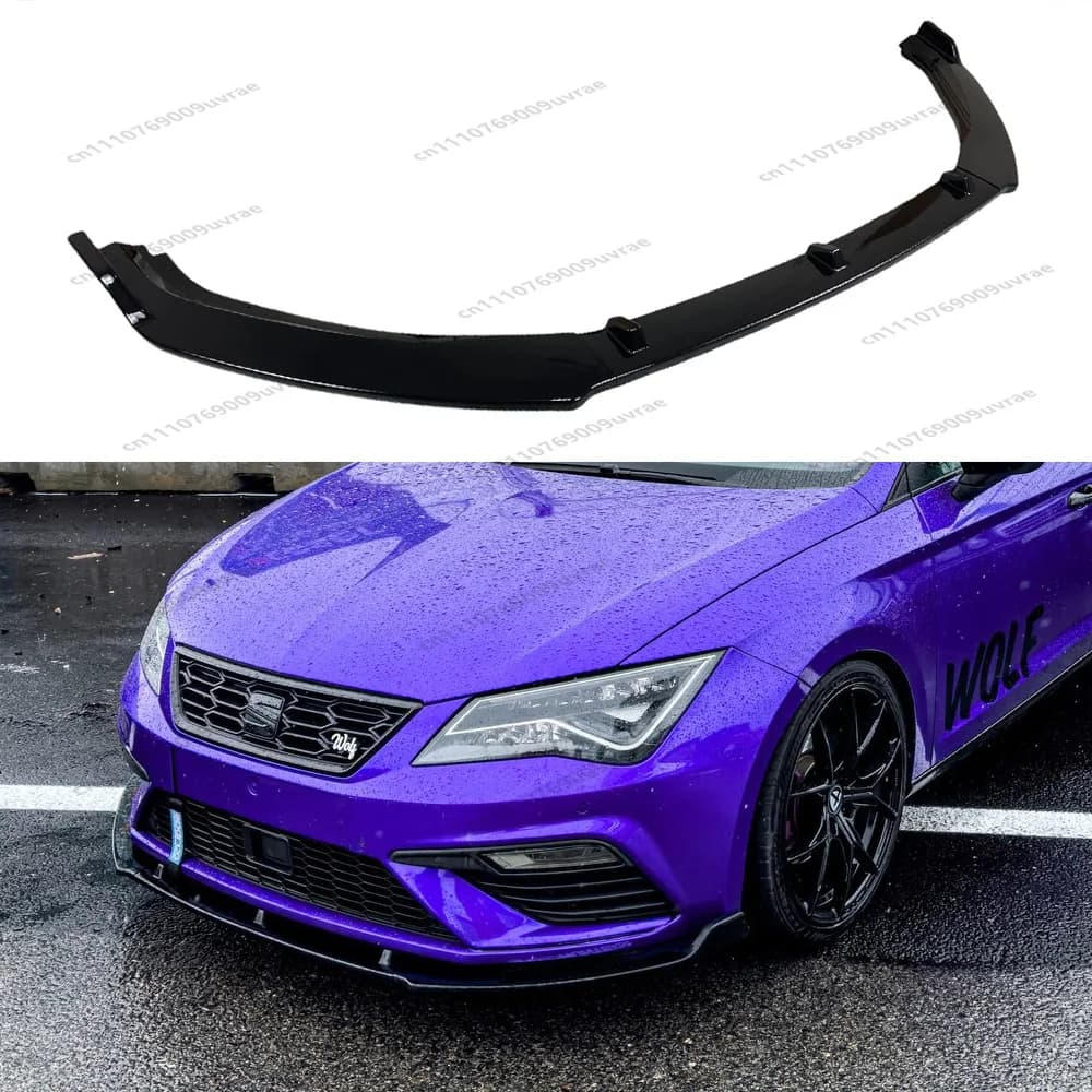 For Seat Leon 5F MK3.5 Cupra FR SC Sportstourer 2017 2018 2019 2020 Front Bumper Splitter Spoiler Lip Diffuser Guard Kits Tuning