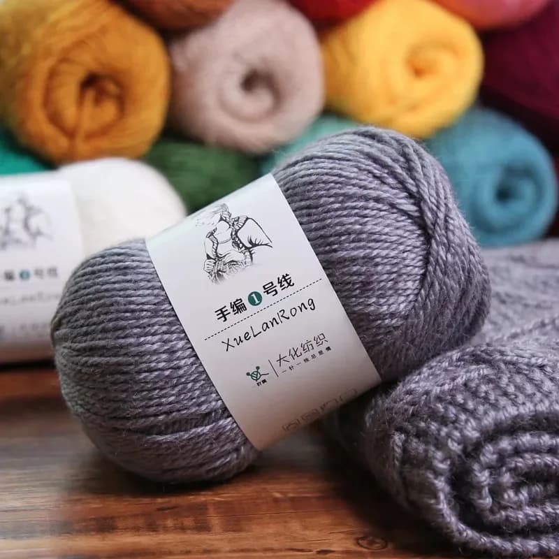 5pcs Xuelan velvet hand-woven scarf line, hat line, stick needle Australian wool, hand-woven medium and thick coat wool