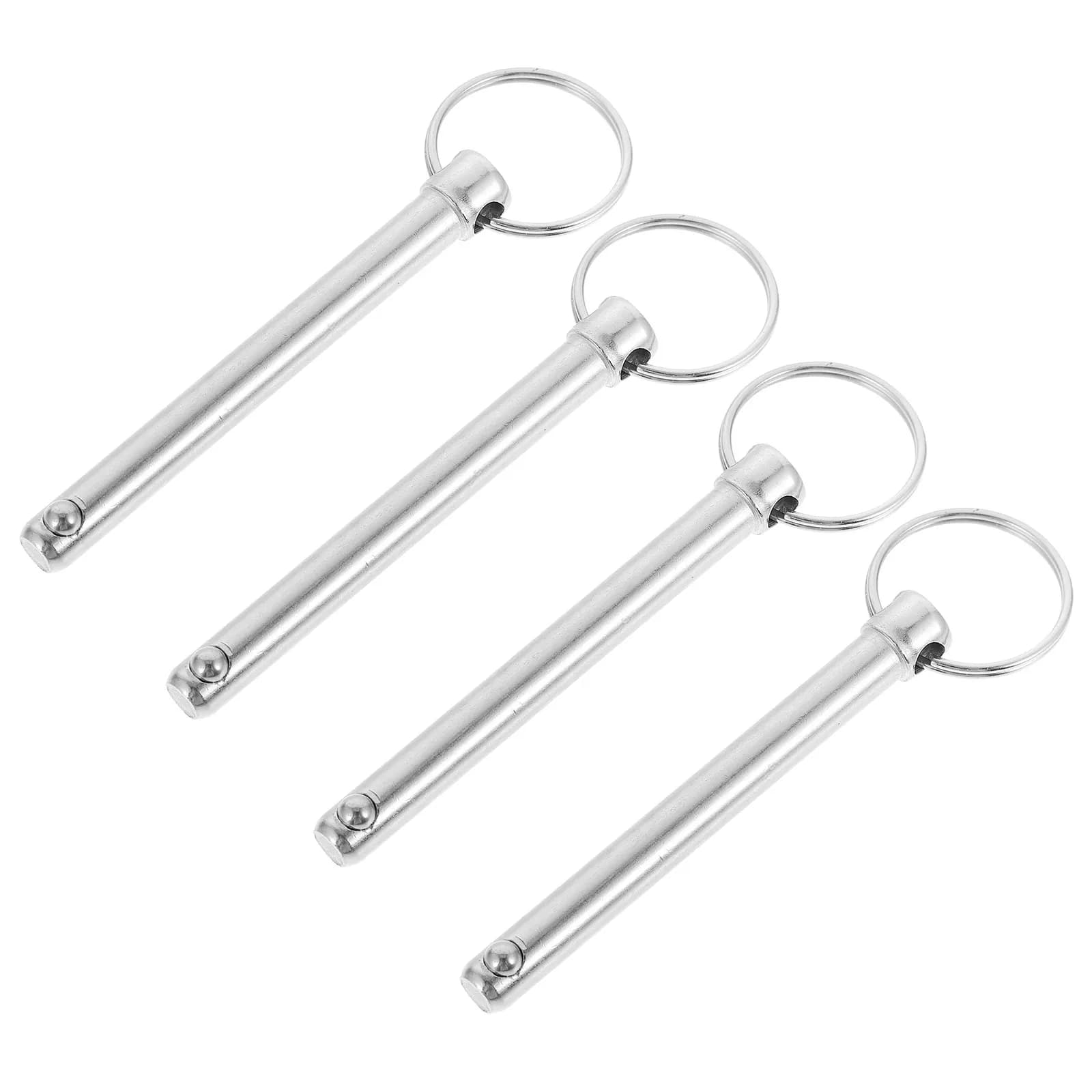 4 Pieces Steel Slitting Pins Quick Hook, Ruggine Resistant, for Sea and Safety Train Hooks for Trailers