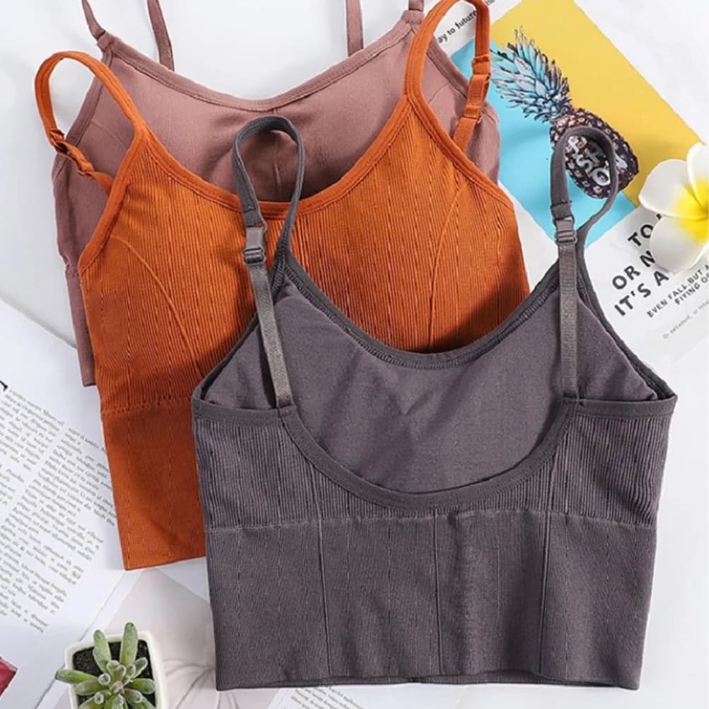 1Pcs Wireless No Wire Seamless Yoga Bra Stretchy Breathable Fitness Sports Bra Comfortable Workout Underwear Purple
