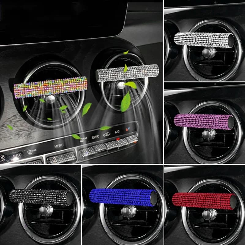 Deodorant Blings for Auto Perfume Diffuser Scent Clips Essential Oil Sticks Accessories For Automatic Fragrance Decoration For Women
