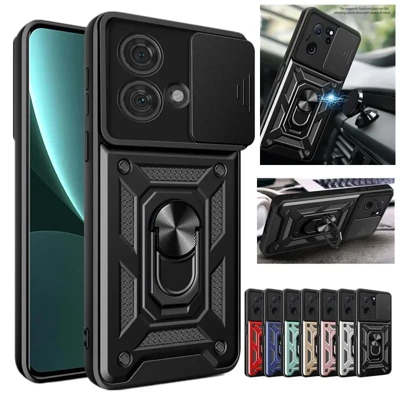 Armor Phone Case for Motorola Moto Edge 30 Neo 20 Pro 30 Lite Fusion Ultra Back Cover Lens Protection Ring Magnetic Holder Coque