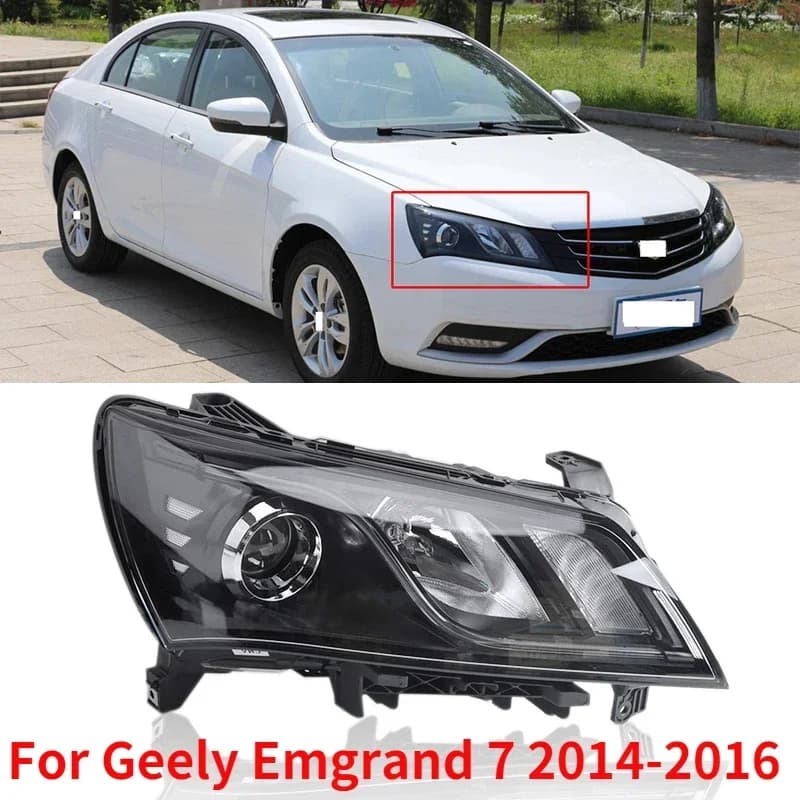 CAPQX Per Geely Emgrand 7 EC7 2014-2017 luce per auto Luce di guida anteriore Luce frontale Faro Lampada frontale alogena o LED
