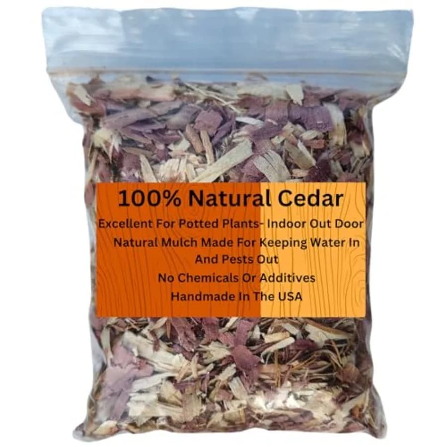 100% Natural Cedar Shavings Mulch Great for Outdoors or Indoor Potted Plants Dog Bedding