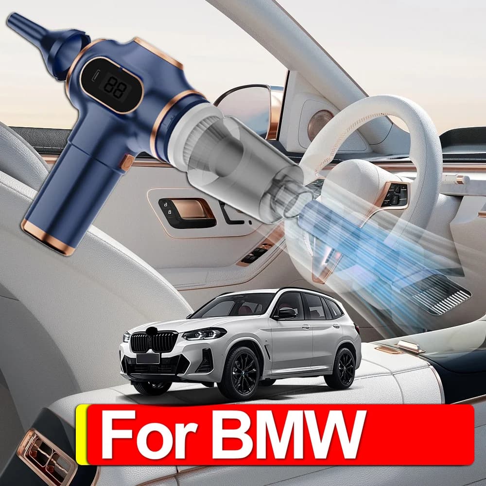 1Set Per BMW 1 2 3 4 5 6 7 Serie X1 X2 X3 X4 X5 Aspirapolvere portatile Ricarica USB Portatile Auto Casa Bagnato e Asciutto Cordless pulito