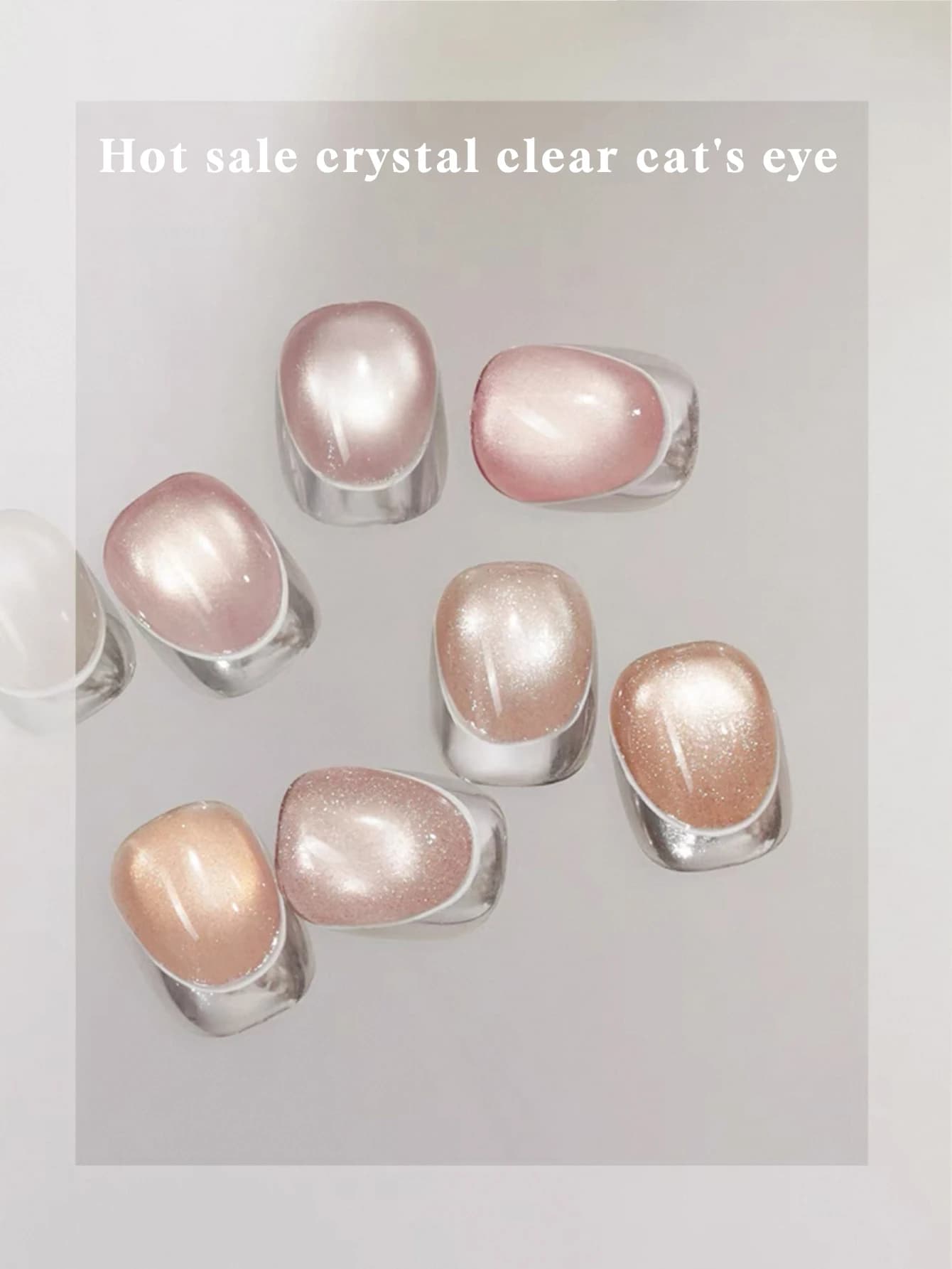 Supplies for nails color fishing 8 colors - 2025 New eye magnetic cat, glaze thin whitening gel for girls in the pool