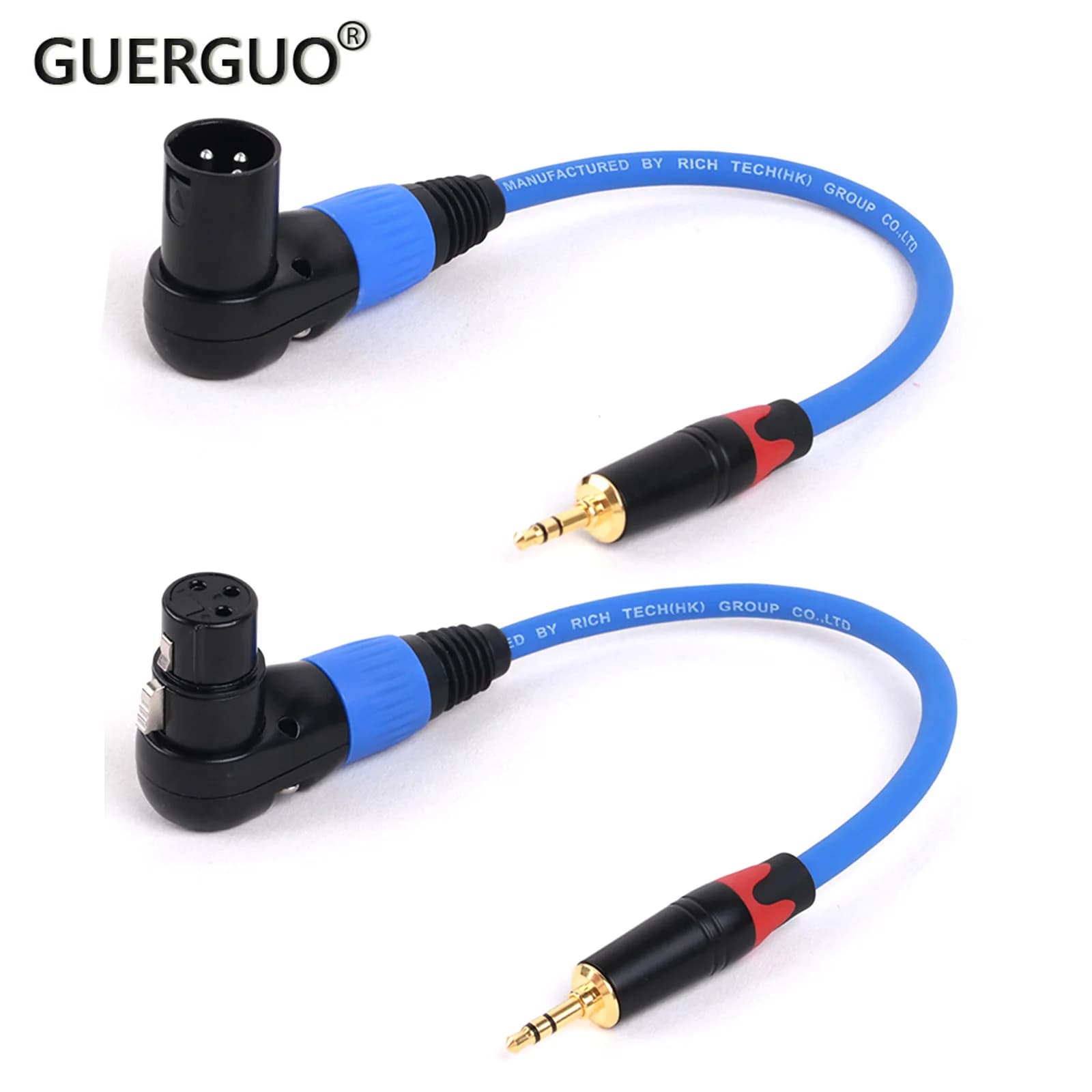 Cavo da 3.5mm a XLR 3pin Karaoke microfono connettore cannone filo TRS per Mixer Audio Sound box console di missaggio per chitarra 0.3M-15M