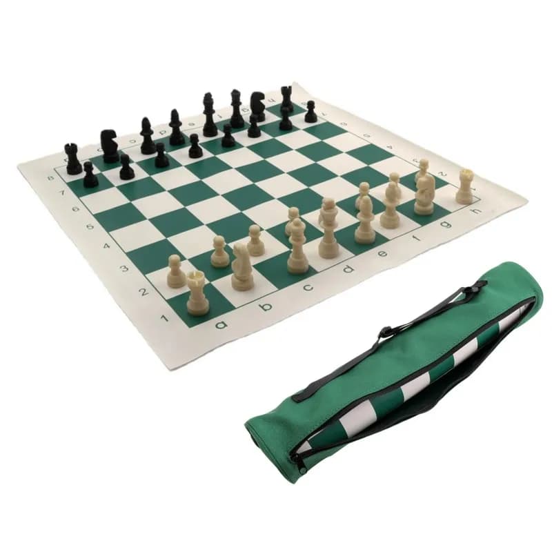 Outdoor Travel PU Leather Chess Sets Folding Board Games Parent Child Interactive Educational Toys Desktop Puzzle Board Game