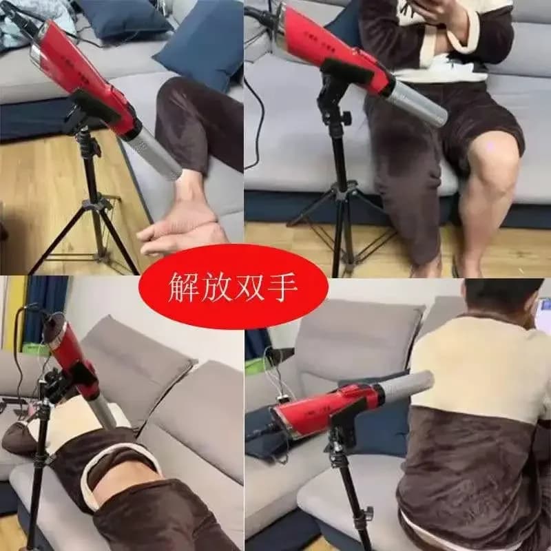 Strumento per l'iperrotermia rotante completamente automatico per la conservazione della salute, treppiede multifunzione con staffa per soffiaggio di piccoli dio