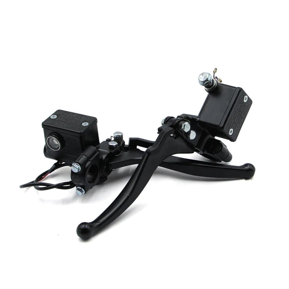 Pompa Freno Anteriore Idraulica con Leva e Blocco di Stazionamento per ATV Elettrici, Buggy, Quad, Go Kart, Dirt Bike, Tricicli - Ricambi