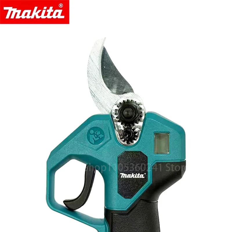 Makita 18V Brushless Electric Pruning Shears Cordless Garden Branch Trimming Scissors with LED Display for Precise Cutting
