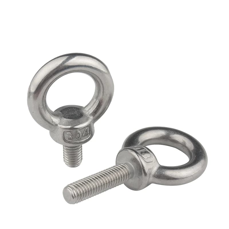 5/1pcs M3 M4 M5 M6 M8 M10 M12 DIN580 Bullone a occhiello in acciaio inossidabile 304 Marine Lifting Viti a occhiello Anello Foro ad anello per cavo Corda Eyebolt