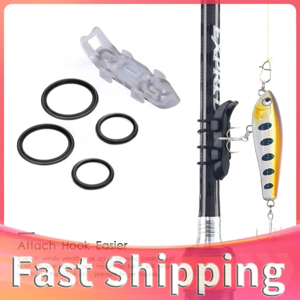 Supporto Magnetico per Esche da Pesca con Anelli in Gomma, Porta Ami da Pesca, Accessori Anti-Graffio per Canna da Pesca