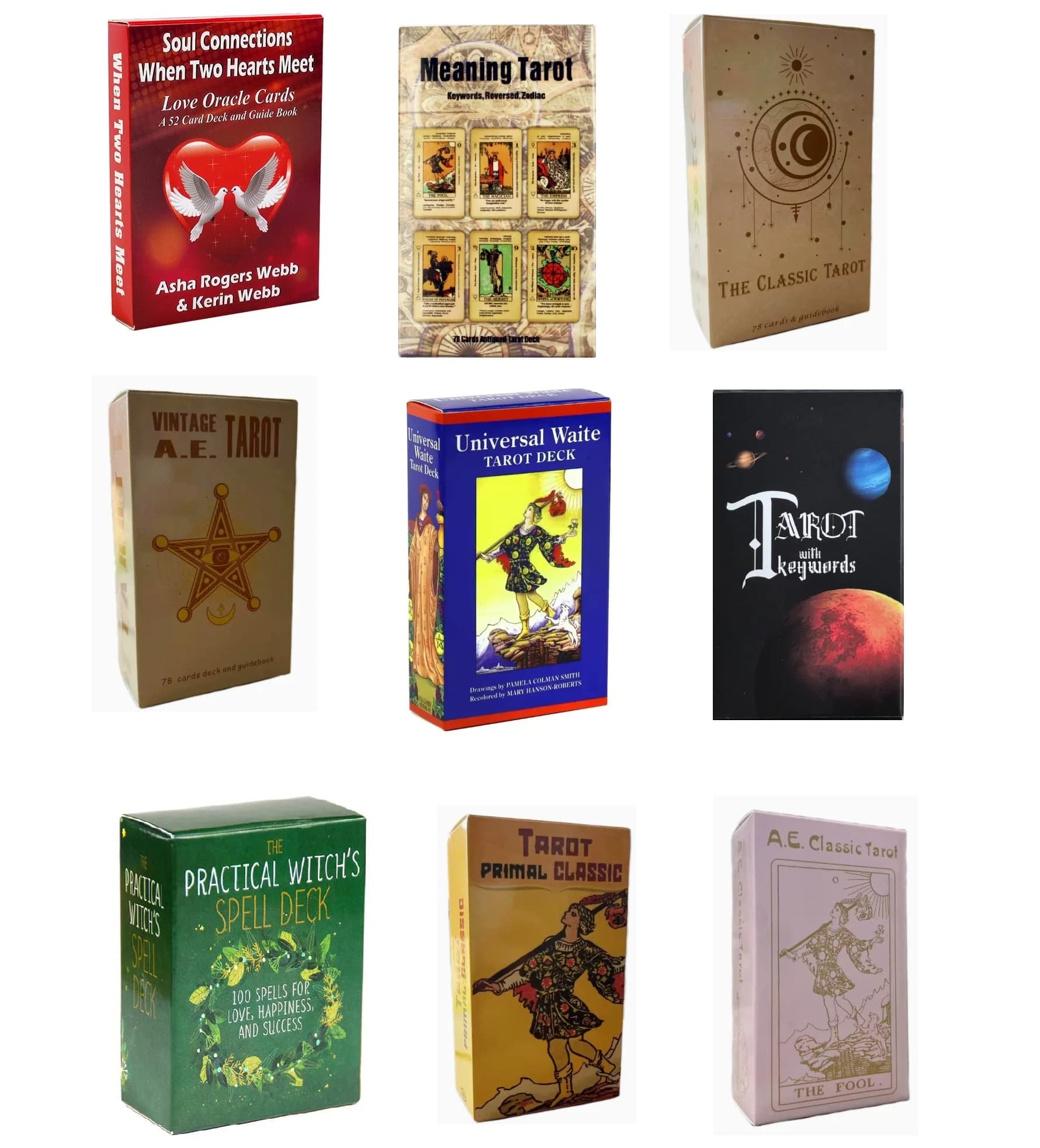 Practical Witch's Spell Oracle Tarot Cards Deck English Tarot Board Games Divination Fate Home Fa