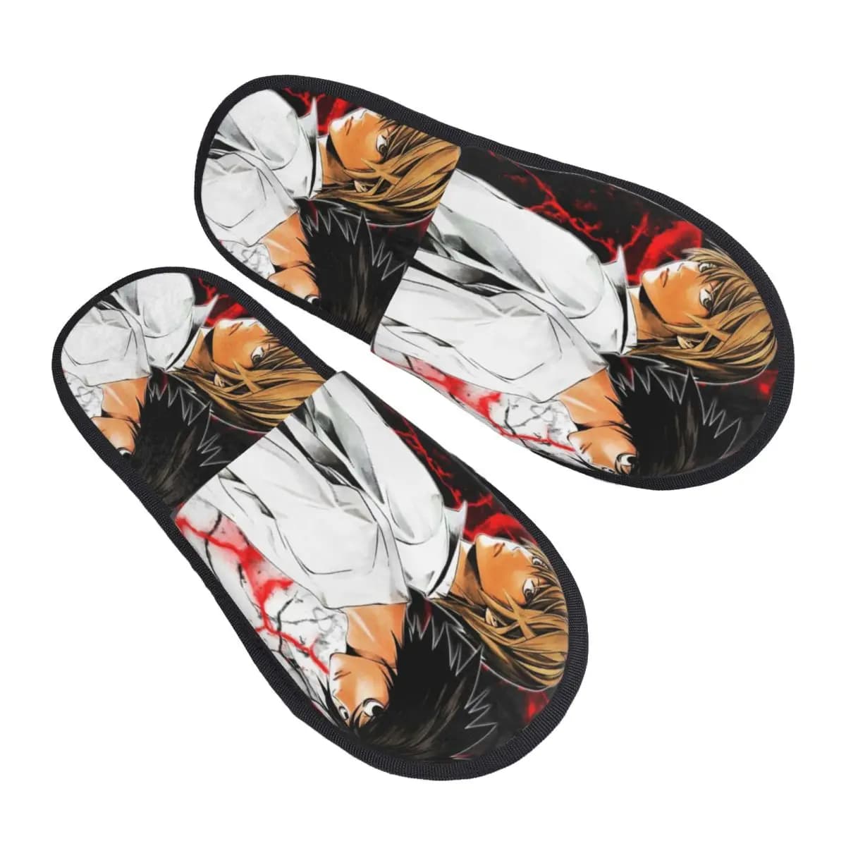 Anime Death Note Pantofole invernali Soggiorno Giappone Manga Lawliet L Scivoli in memory foam leggero e morbido antiscivolo