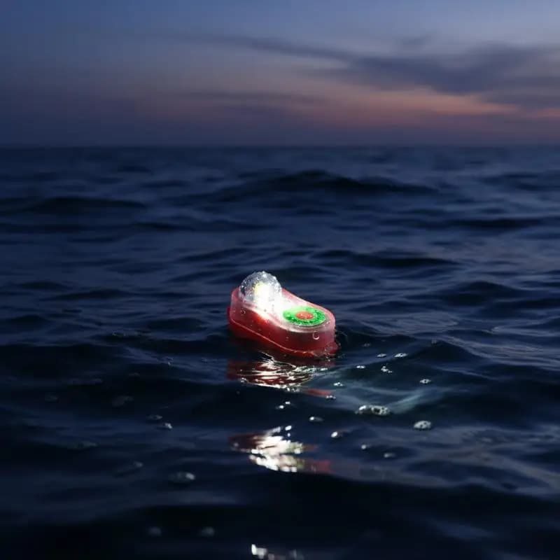 Luce LED per Giubbotto di Salvataggio Attivabile con Acqua di Mare, Accessorio Autoluminoso a Risparmio Energetico per Sicurezza Marittima