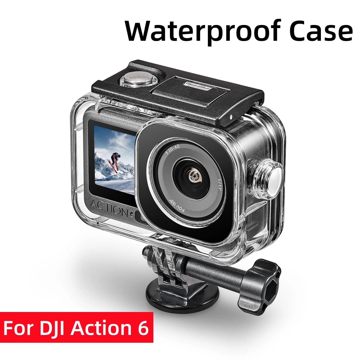 60M Waterproof Case for DJI OSMO Action 6 Dental Dive Cover Shell for Sports Camera Accessories DJI Action 6