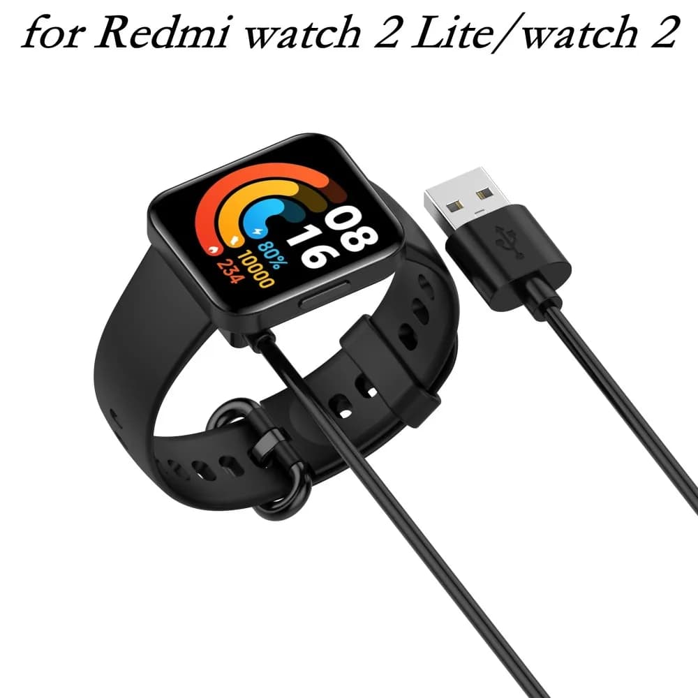Caricabatterie wireless da 100 cm per Redmi Watch 2 Lite Cavo di ricarica rapido USB Smartwatch Dock di ricarica per Xiaomi Redmi Watch 2