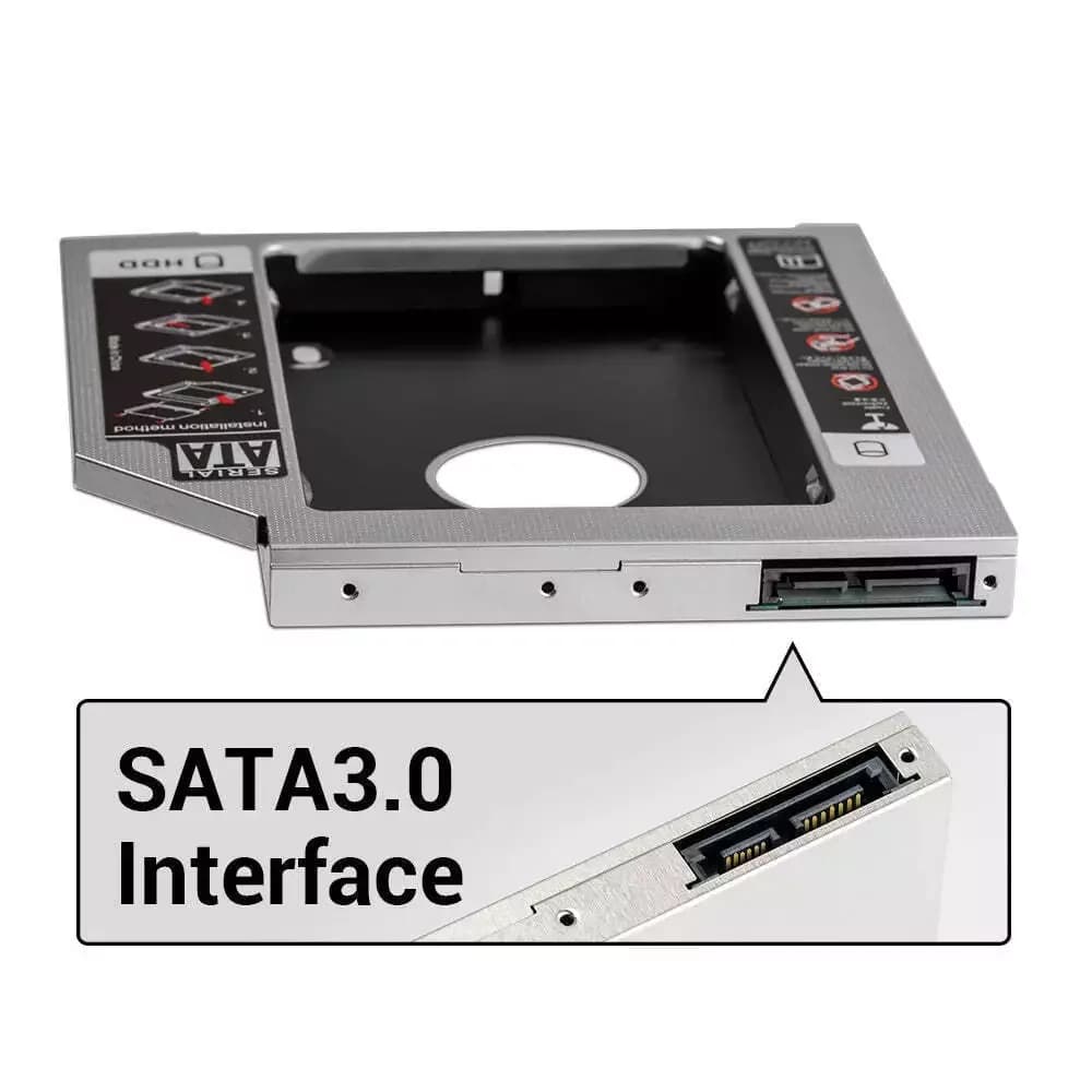 12.7mm SATA 2nd Disco Rigido HDD SSD Custodia Ottica Caddy per ASUS A55V N61 K50 K53e U30Jc G73Jh G750JS G750JX G74SX G750JM DS4E1S