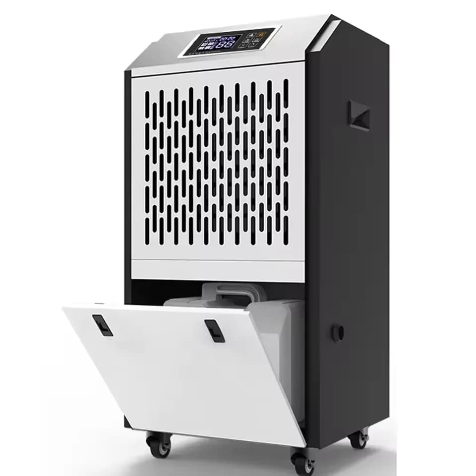 Il produttore ha personalizzato l'apparecchio intelligente di deumidificazione mobile con ruote di deumidificatore portatile multifunzionale da 50 litri/D