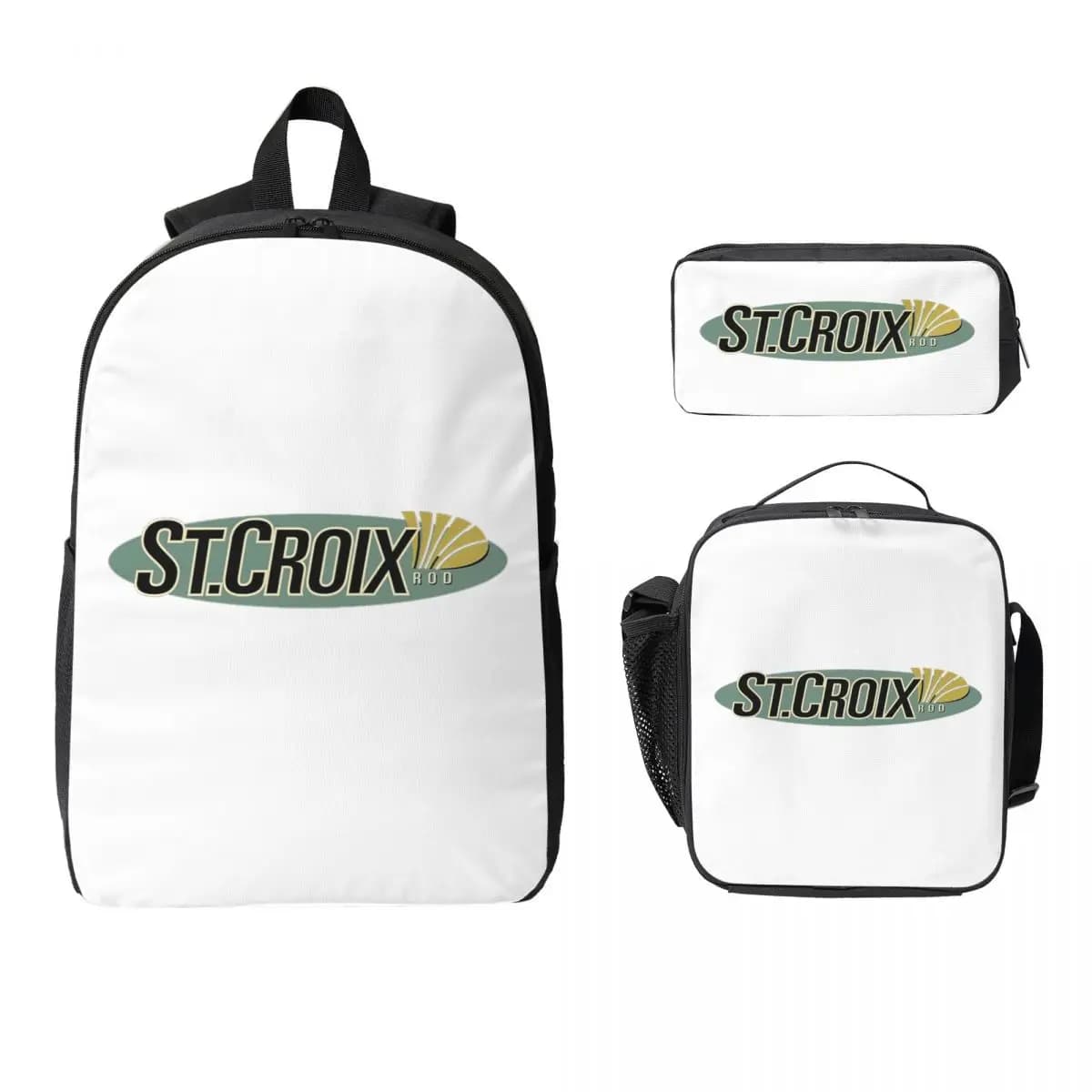 Zaino Life Love St Croix Merch per Studenti, Ragazzi e Ragazze, Borsa Scolastica, Borsa per Laptop, Set 3 Pezzi con Borsa Termica per Pranzo e Astuccio