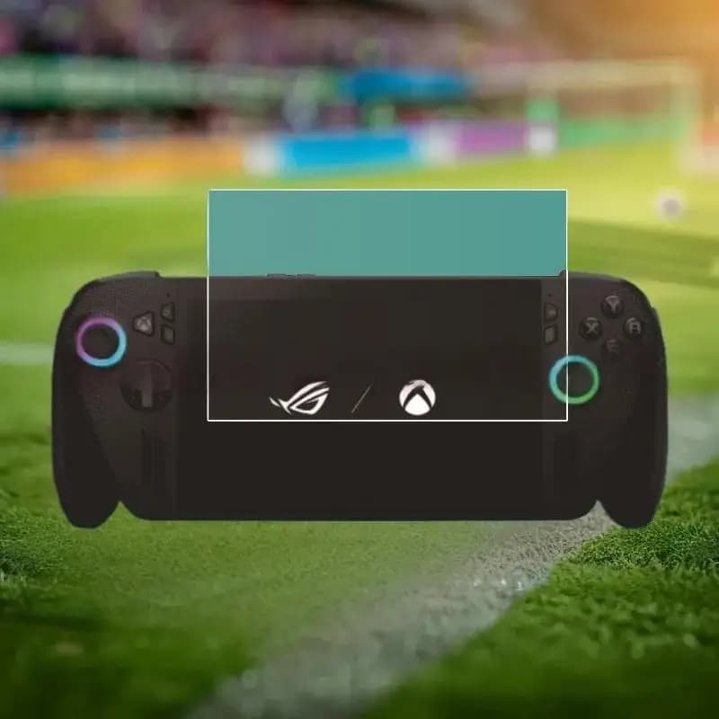 Proteggi schermo in vetro temperato ROG Xbox Ally X 9H in due pezzi: HD, materiale antigraffio per giochi