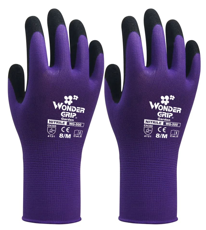 Guanti da lavoro da giardinaggio per bambini Guanti di sicurezza da donna in nylon con rivestimento in micro schiuma di nitrile