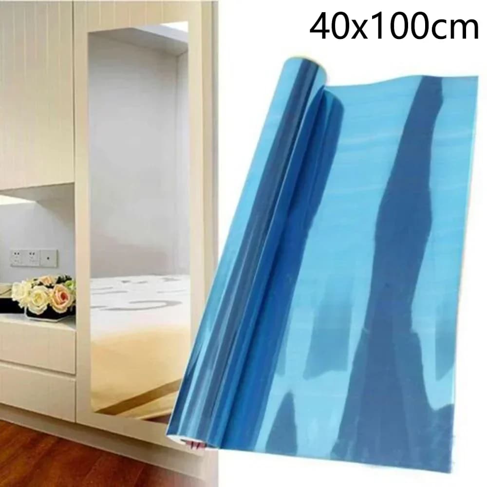 1pc Specchio Pareti Adesivo Rettangolo Autoadesivo Adesivo Da Parete Bagno Decor FAI DA TE Per La Casa Piastrelle Decorative Adesivo 100/200 CM