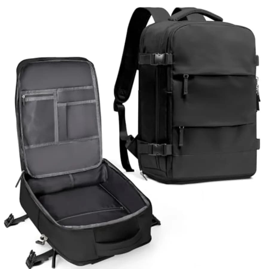 Zaino da viaggio per donna e uomo, zaino da escursionismo impermeabile, zaino sportivo da esterno, zaino casual da giorno, accessori da viaggio essenziali