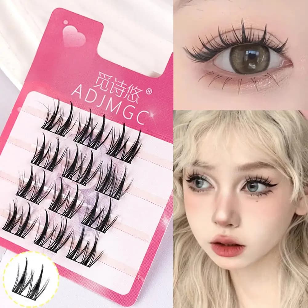 Estensione ciglia naturali Cat Eye Girasole Ciglia individuali Cluster Leggero Manga Trucco ciglia finte