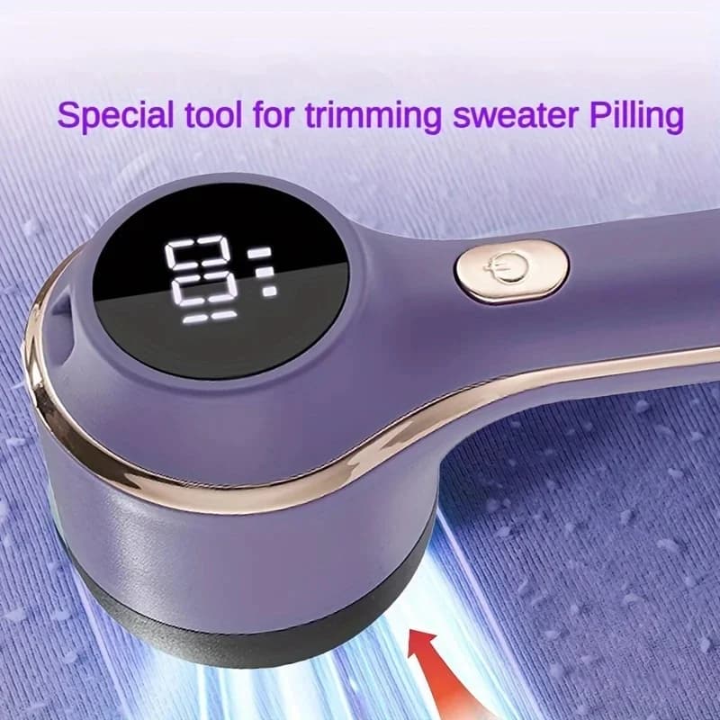 Electric Fabric Shaver & Lint Remover, Rechargeable Clothes Shaver with Digital Display, Efficient Pellet Remover for Sweater,