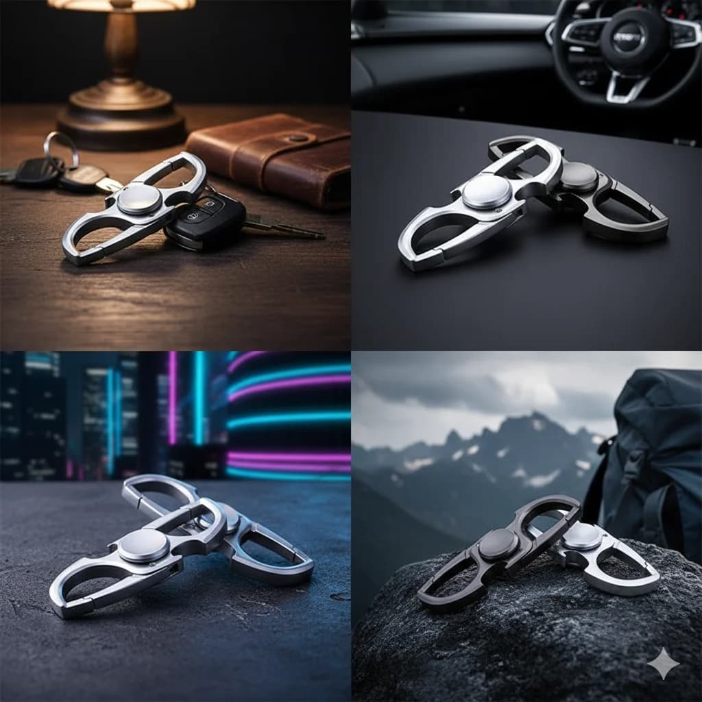Fidget Spinner Mano Spinner Anti Ansia Giocattolo Antistress per Adulti Bambini Ragazzi Ketchain Apribottiglie EDC Finger Spinner Anti