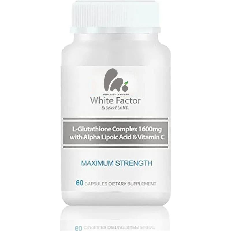 Capsules glutathione supplements, containing effective antioxidants, vitamin C and lipoic acid (60 capsules)