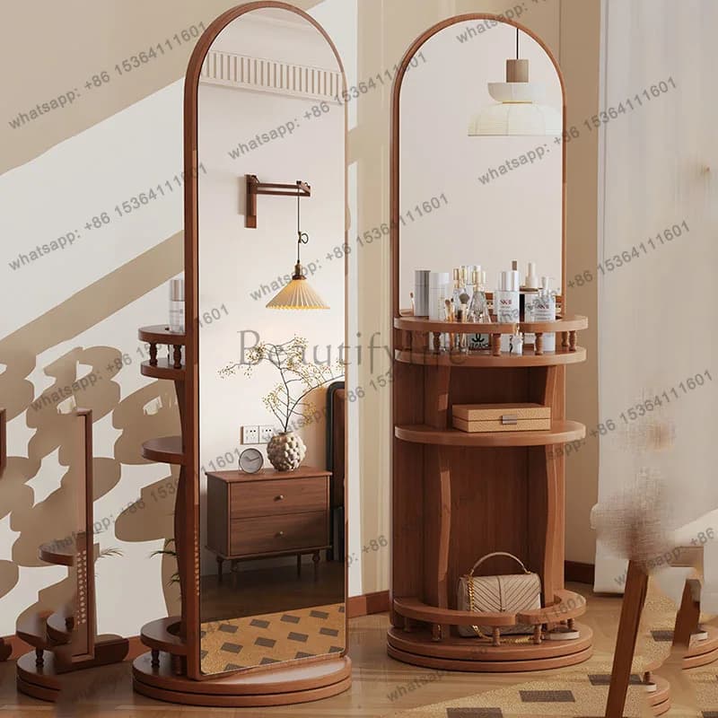 LD Funky Floor Mirror Luxury Long Bathroom Bedroom Girls Standing Full Body Modern Mirror Moving Espelhos Decorations