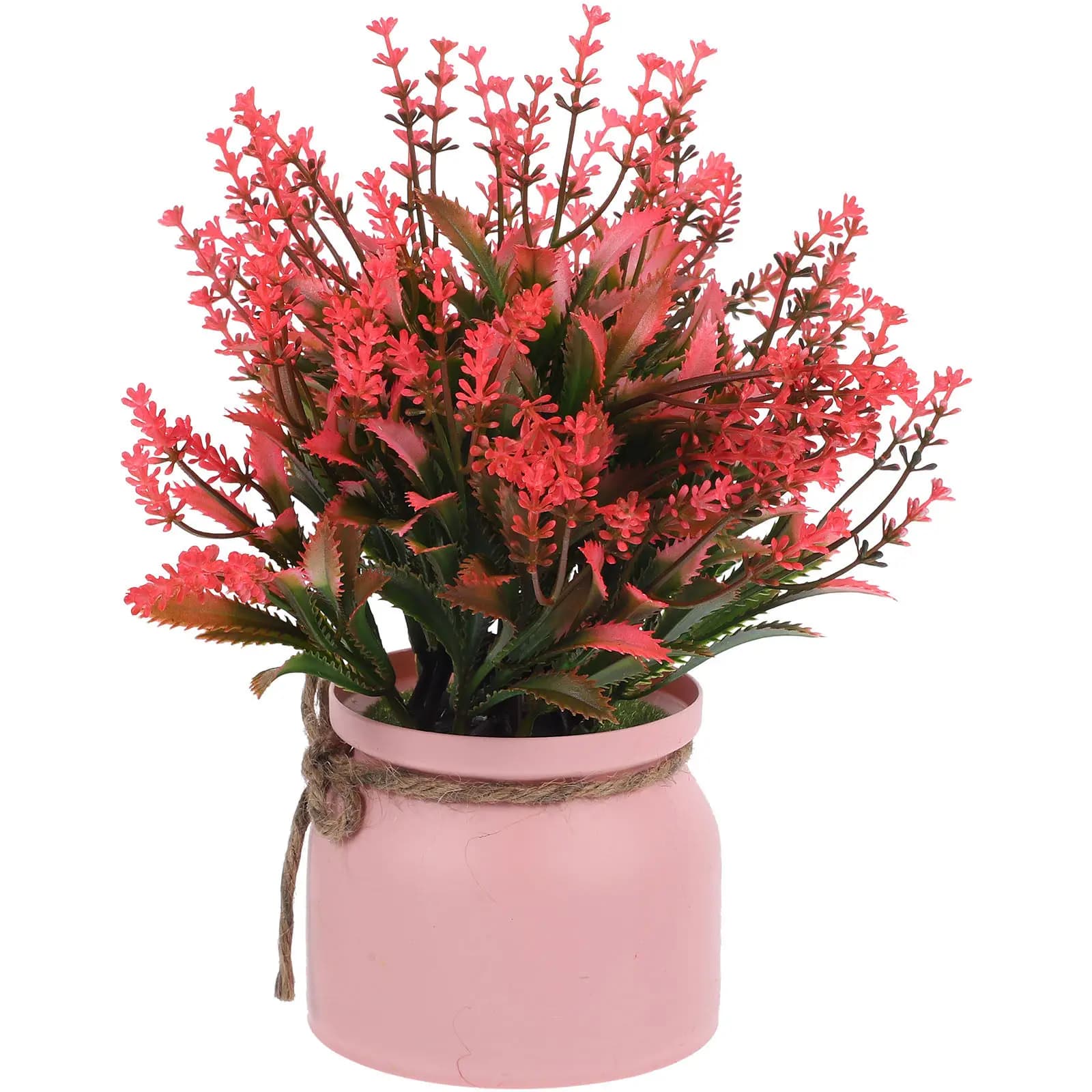 Fiori Artificiali in Vaso, Piante Finte in Plastica, Bonsai Decorativi per Casa, Ufficio, Scrivania, Balcone e Patio