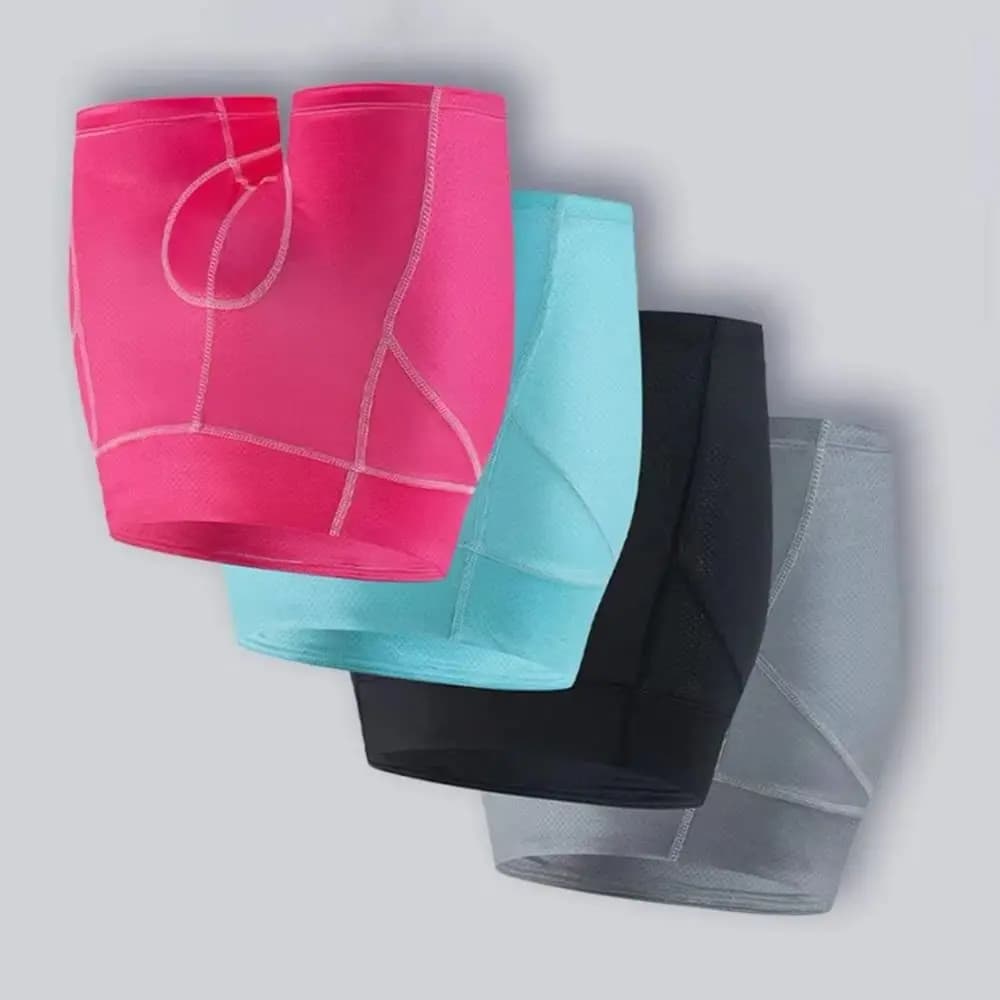 Pantaloncini da Ciclismo Ergonomici da Donna con Imbottitura 4D, Leggeri e Traspiranti in Tessuto a Rete, Design Slim Fit
