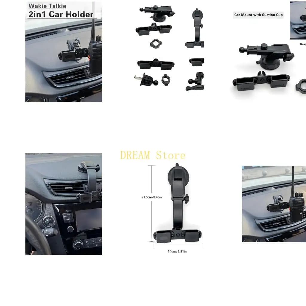 Supporto per coppa per auto per auto aggiornati Supporto a doppio dispositivo Supporto per auto-talkie Falcinetta per migliore
