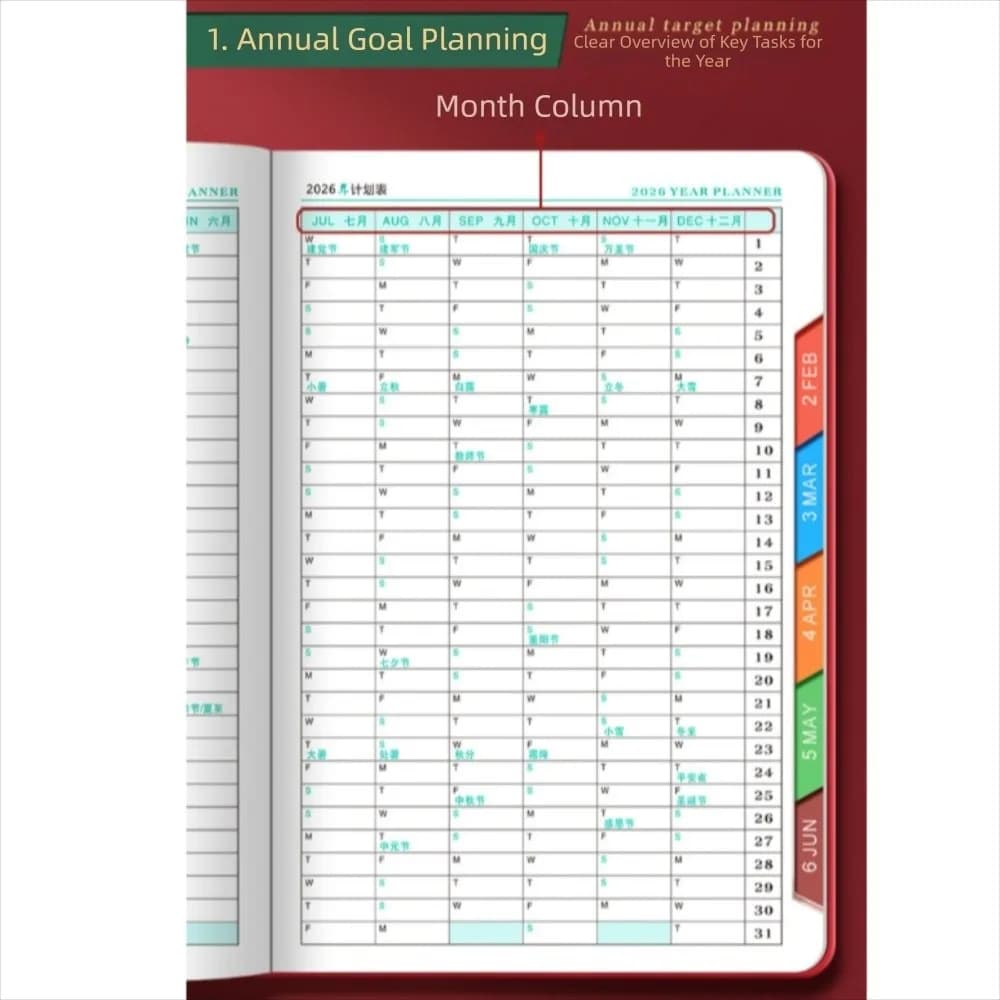 PU Leather Year of Horse Notebook Stationary Wear-resistant Office Journal Diary Notepad Portable Thickened