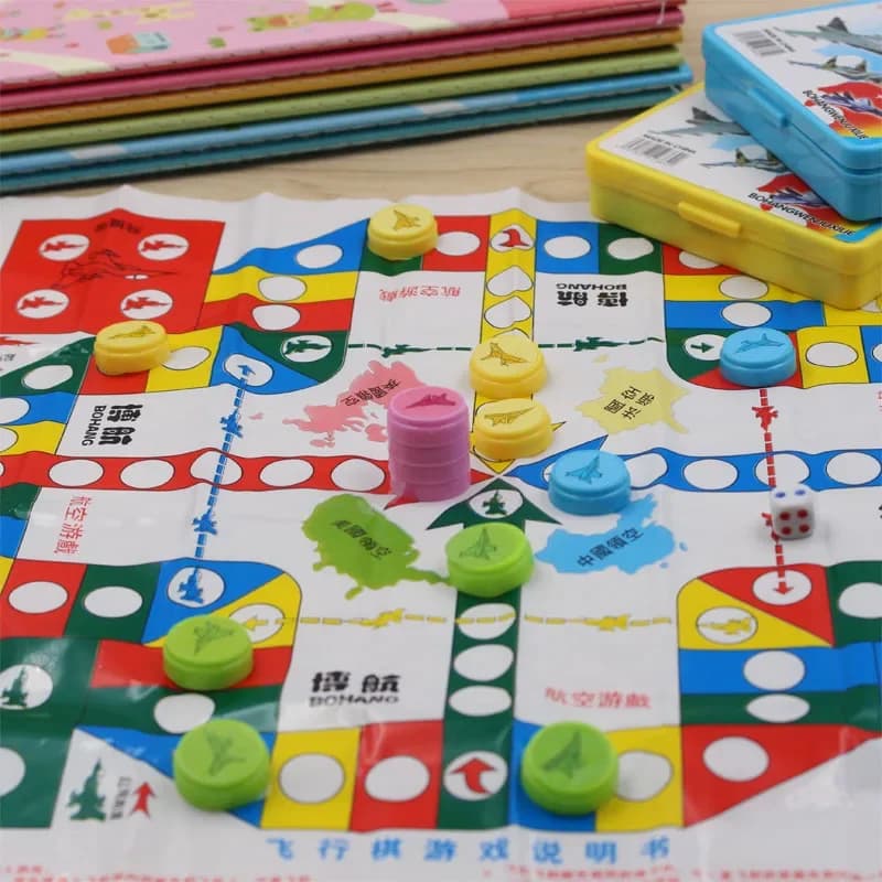 1 pz colore casuale gioco da tavolo di scacchi volante interattivo interessante gioco di scacchi volanti giocattoli correlati