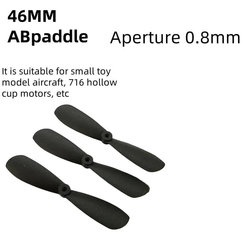 20pc Rc Aereo 46MM 0.8mm Pale dell'elica in avanti e indietro adatte per velivoli telecomandati 716 Elica motore