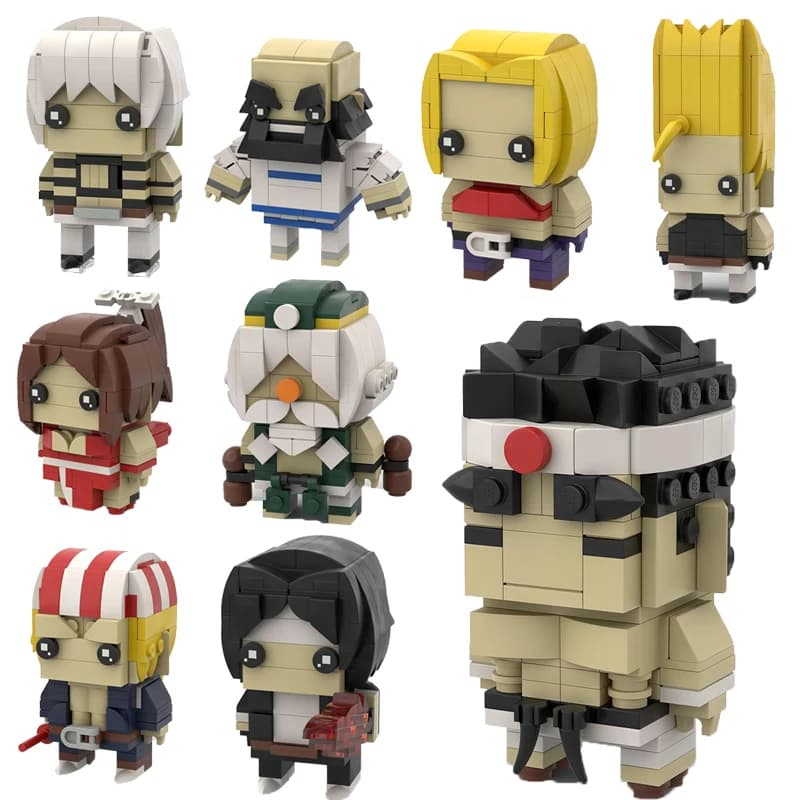 Gioco di combattimento arcade Pugno Personaggio dei cartoni animati Building Blocks MOC Kings Fighters Modello di assemblaggio in mattoni Puzzle Giocattolo per bambini Regalo di compleanno