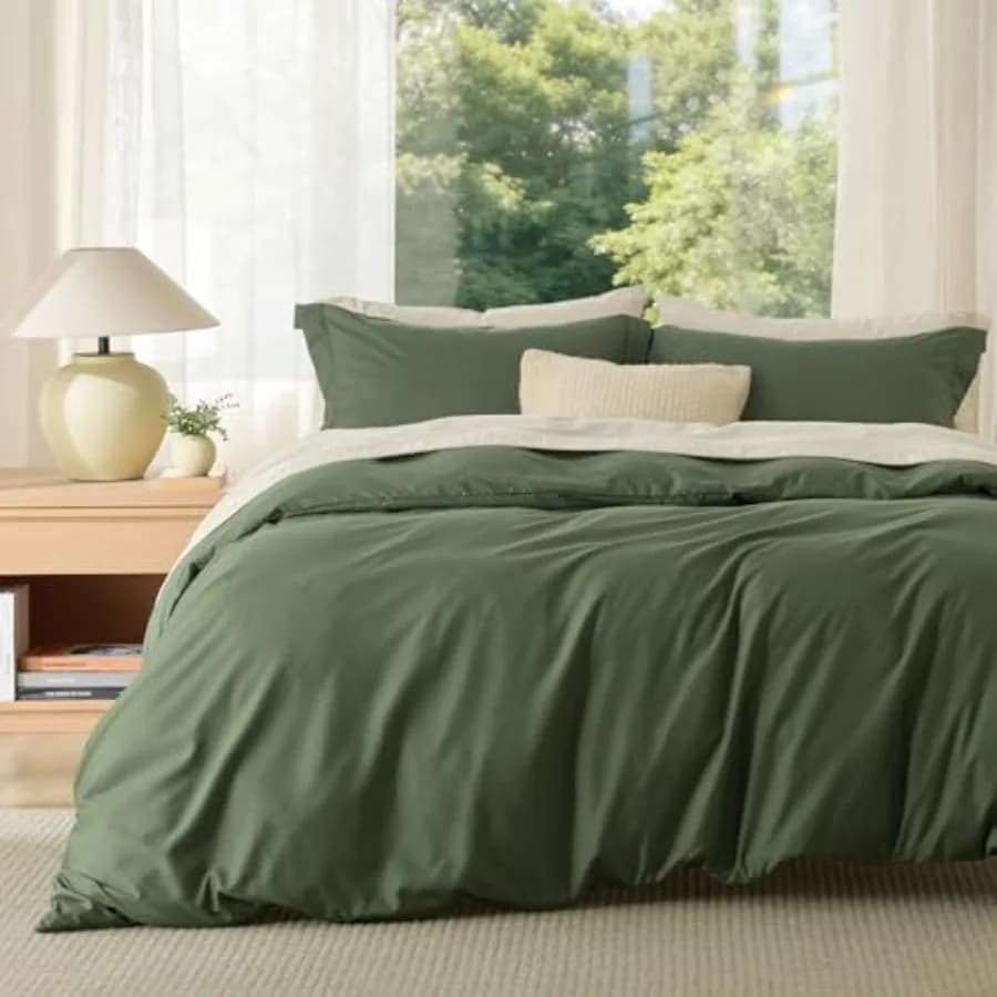 Duvet Cover King Size - Soft Double Brushed Bedding Set for and Adults, Zipper Closure, 3 Pieces, Includes 1 Duvet Cover 104"x9