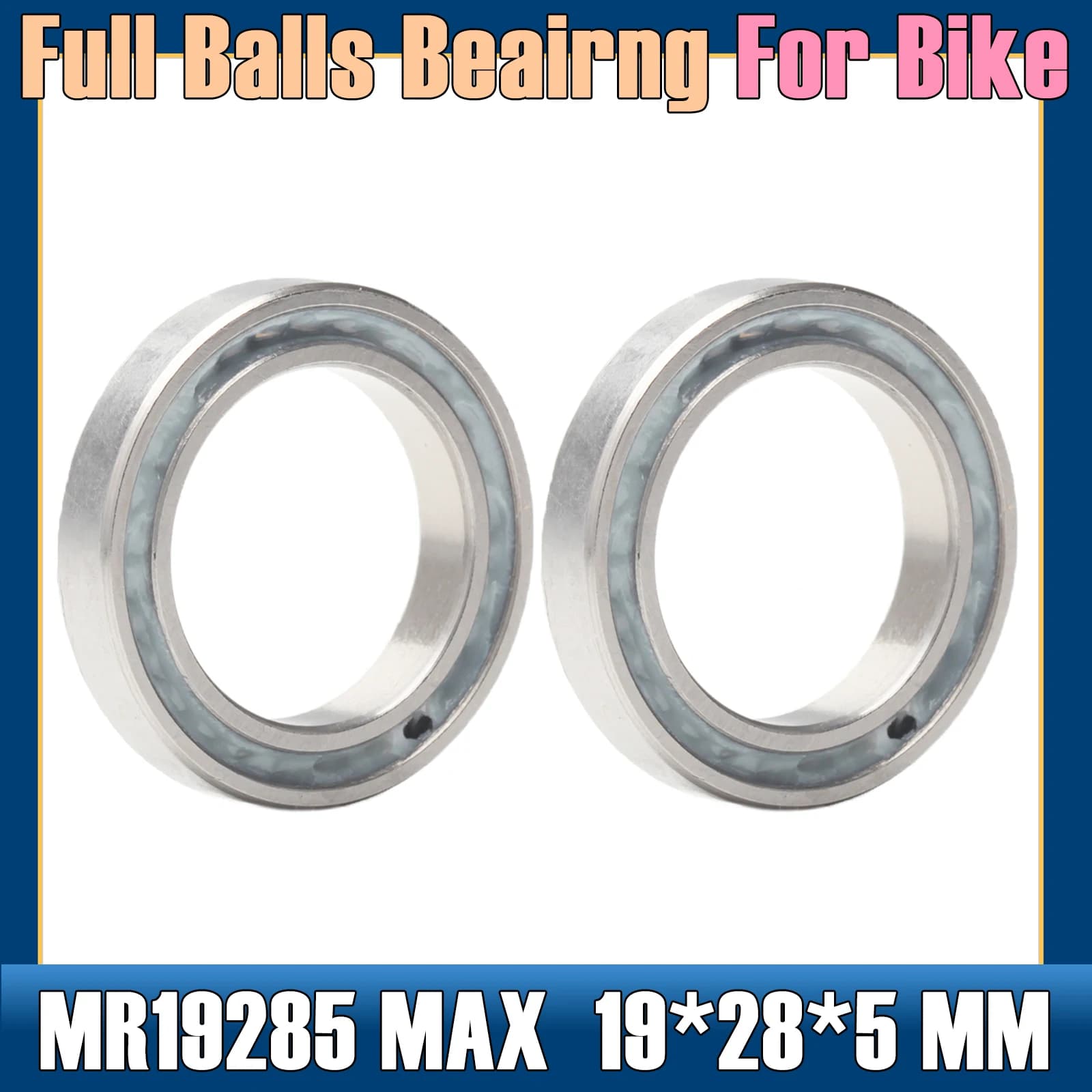 MR19285-2RS cuscinetto 19*28*5mm 2 pz ABEC-3 19285 RS per fulcum mozzo della bicicletta mozzi anteriori posteriori ruota 19 28 5 cuscinetti a sfera