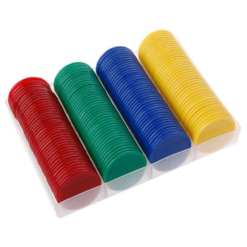 160 pz/set fiches da Poker in plastica 38mm contatori di apprendimento dischi dischi di conteggio Chip pennarelli per Mahjong Poker Game token forniture