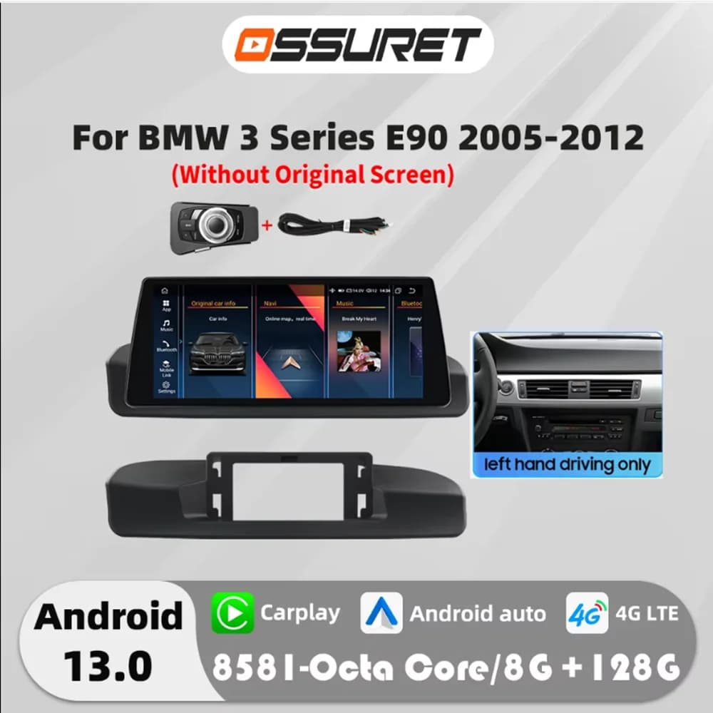 10.25 "Android 13 Auto auto sistemi intelligenti radio Per BMW serie 3 E90 2005-2012 multimediale GPS navi Carplay 4G SWC Autoradio