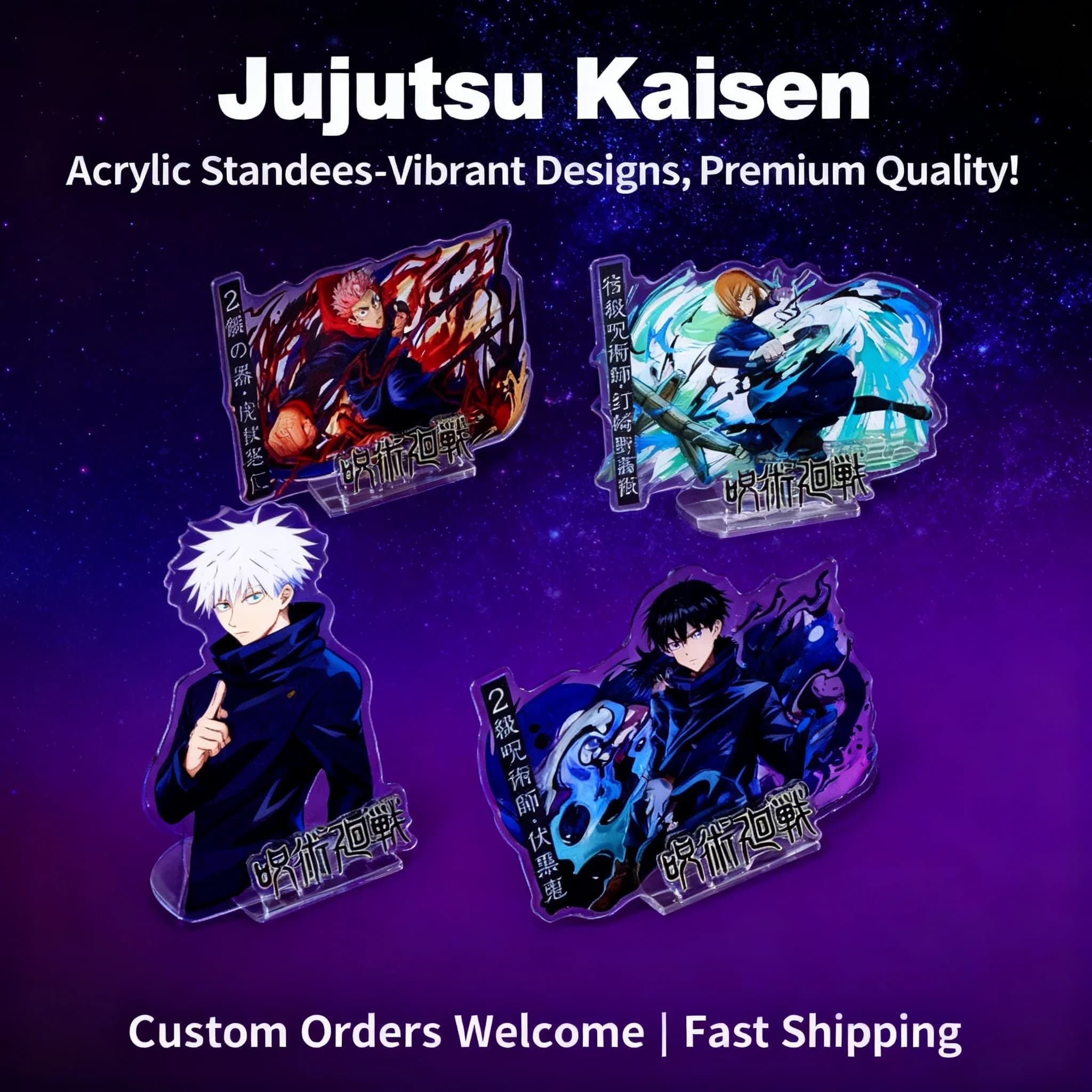 Merchandise Anime Jujutsu Kaisen, Statuetta da Scrivania in Acrilico di Gojo Satoru, Itadori Yuji, Megumi, Fushiguro, Regalo per i Fan