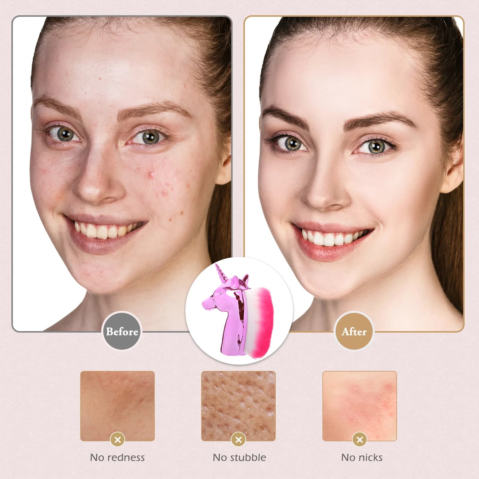 1Pcs Makeup Brush Shape Design Rose Powder Blush Foundation Professional Brush for Women Girls