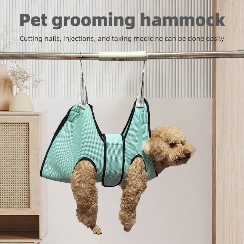 Amaca per Toelettatura Gatti e Cani, Imbracatura di Contenimento per il Relax e il Taglio delle Unghie, Sling per Animali Domestici