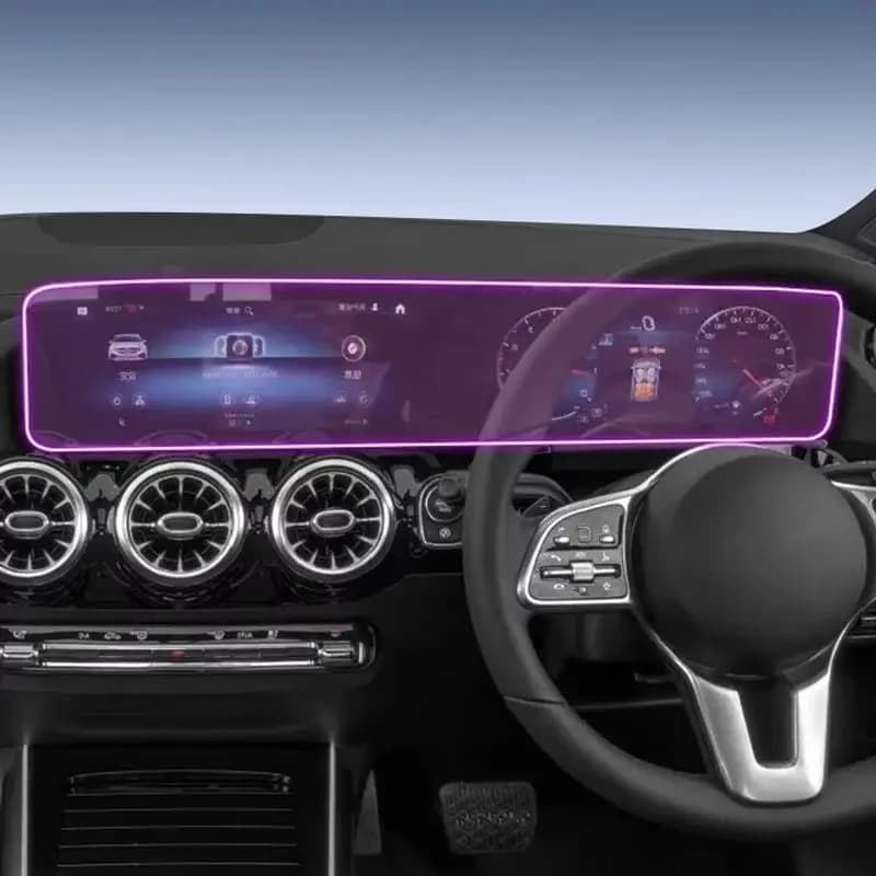 Pellicola Protettiva per Schermo di Navigazione Mercedes Benz CLA GLA H247 2019-2023, Accessori Auto Interni, Pellicola TPU per Display LCD