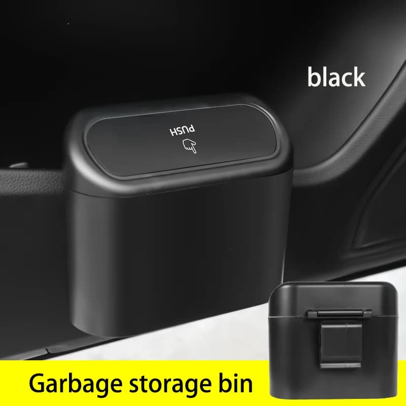 Aar Essentials Automotive Silicon Hangin Porta Appesa Scatola di immagazzinaggio Cestino per rifiuti portatile con coperchio Auto Ufficio Casa Auto